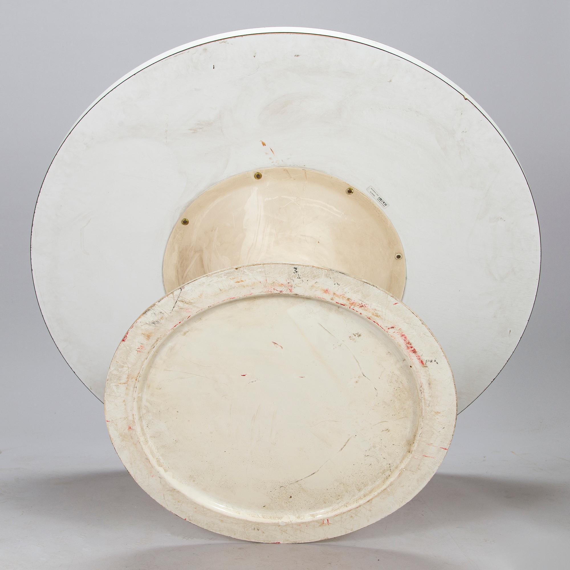 Yrjö Kukkapuro, pöytä "Saturnus" ja tuoleja, 4 kpl, "Junior", Haimi, 1960-luku.