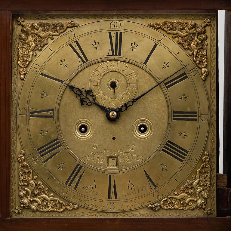 An early 18th longcase clock by William Speakman, London.