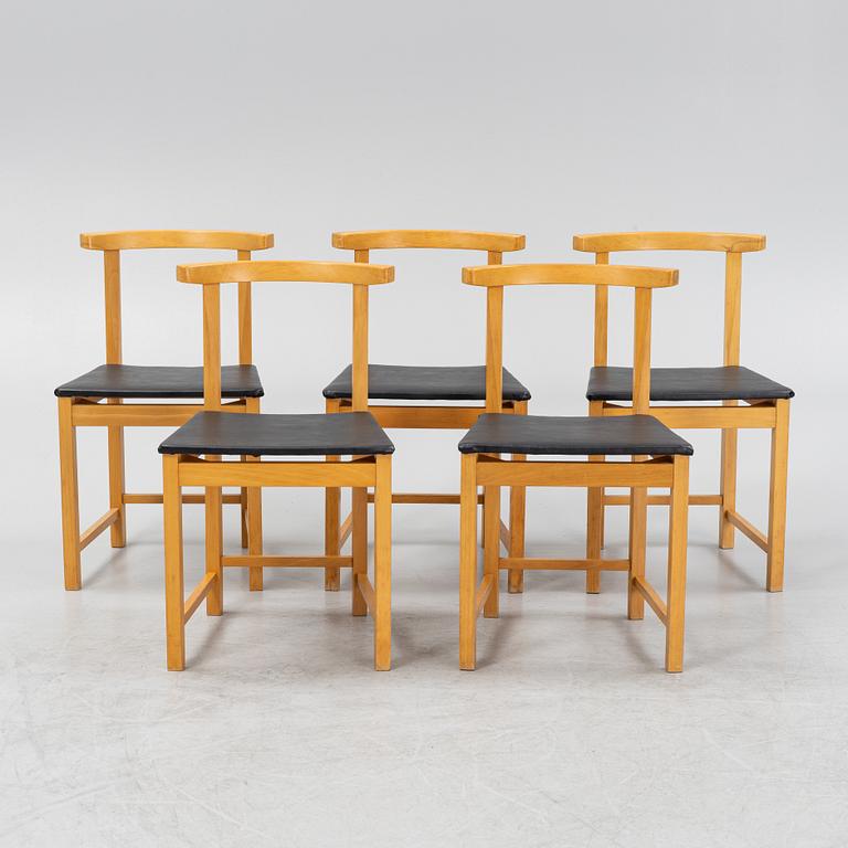 Hans Kempe & Lars Erik Ljunglöf, five versions of model 'HI-28' chairs, Hi Gruppen, second half of the 20th century.
