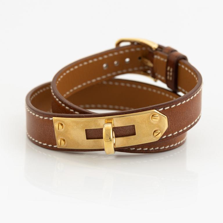 Hermès, armbandsur, "Kelly Lock" + extra armband, 2004.