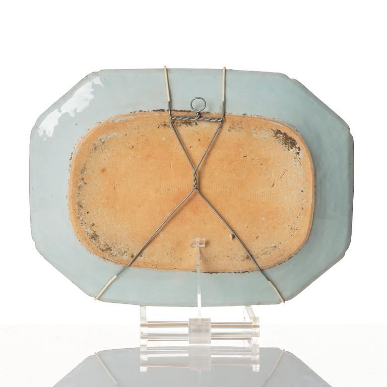 A set with three famille rose serving dishes, Qing dynasty, Qianlong (1736-95).