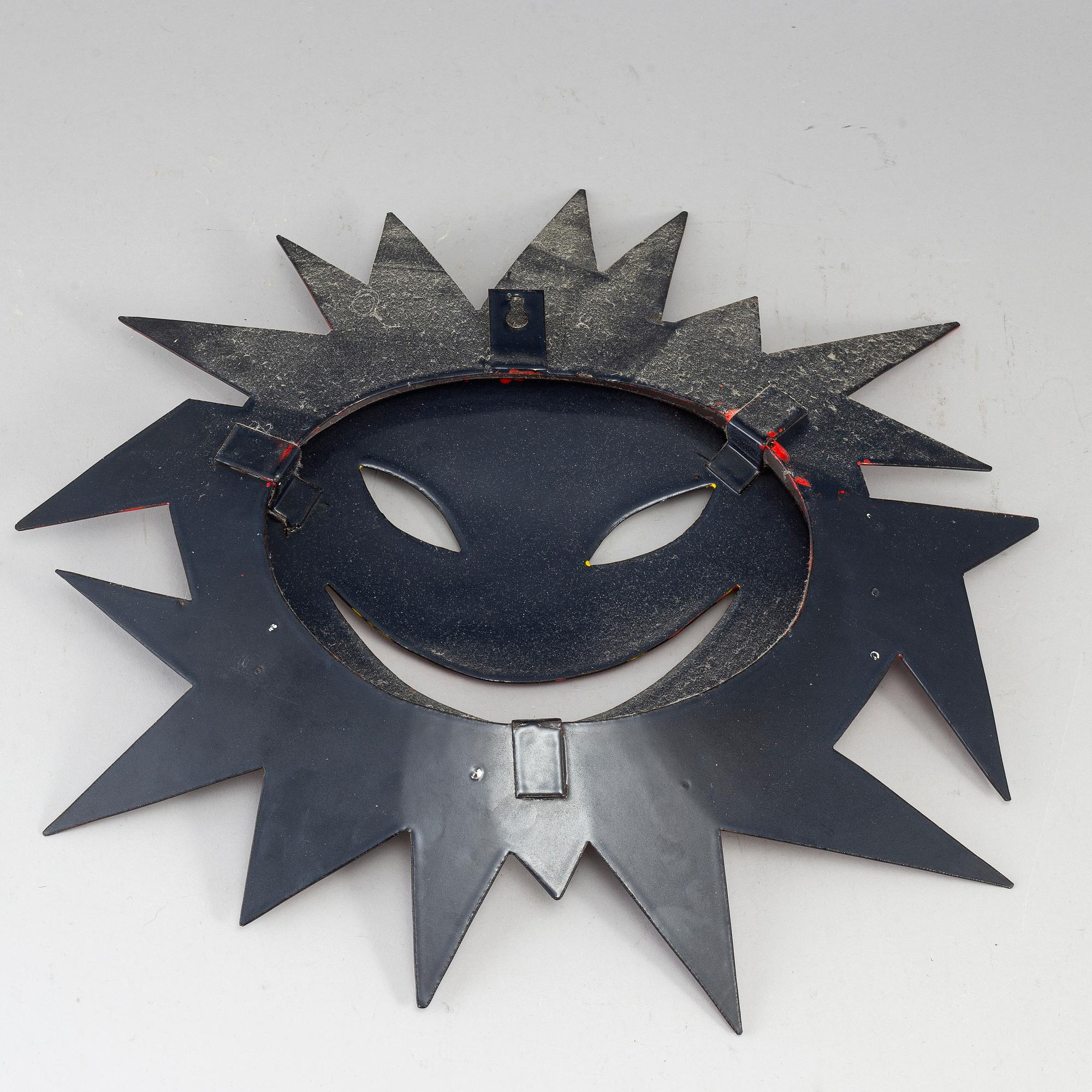 STIG LINDBERG, attributed to. An enameled tin wall sculpture, Gustavsberg.