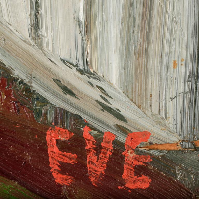 EVE ERIKSSON, olja på papper. Monogramsign.