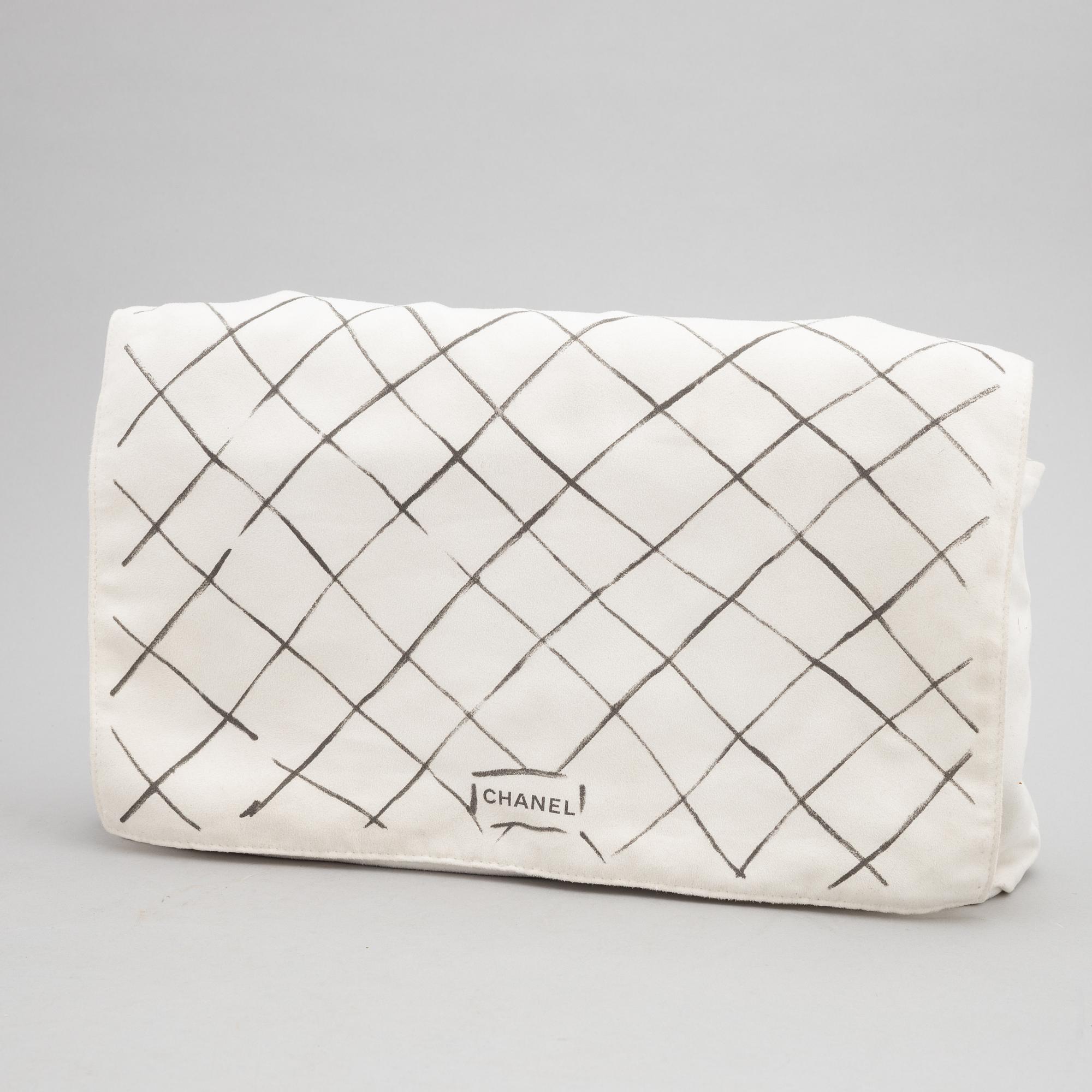 Chanel, a black caviar leather 'Double Flap Bag Jumbo', 2011.