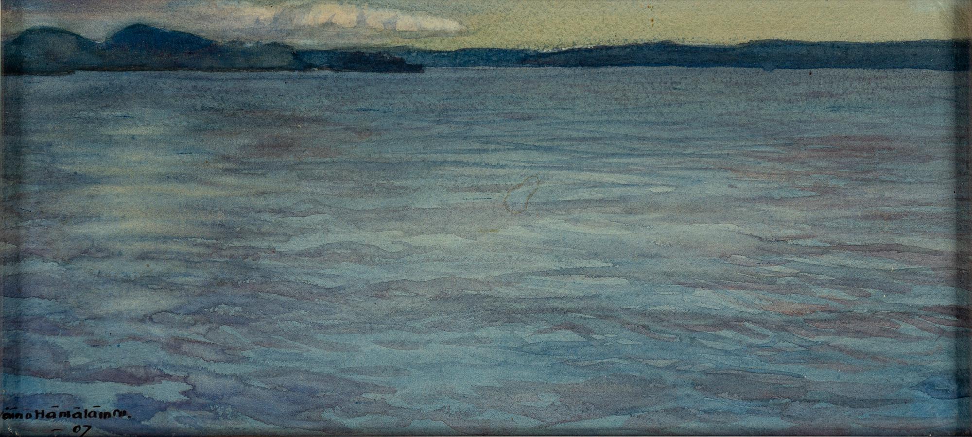 VÄINÖ HÄMÄLÄINEN, watercolour, signed Väinö Hämäläinen and dated -07.