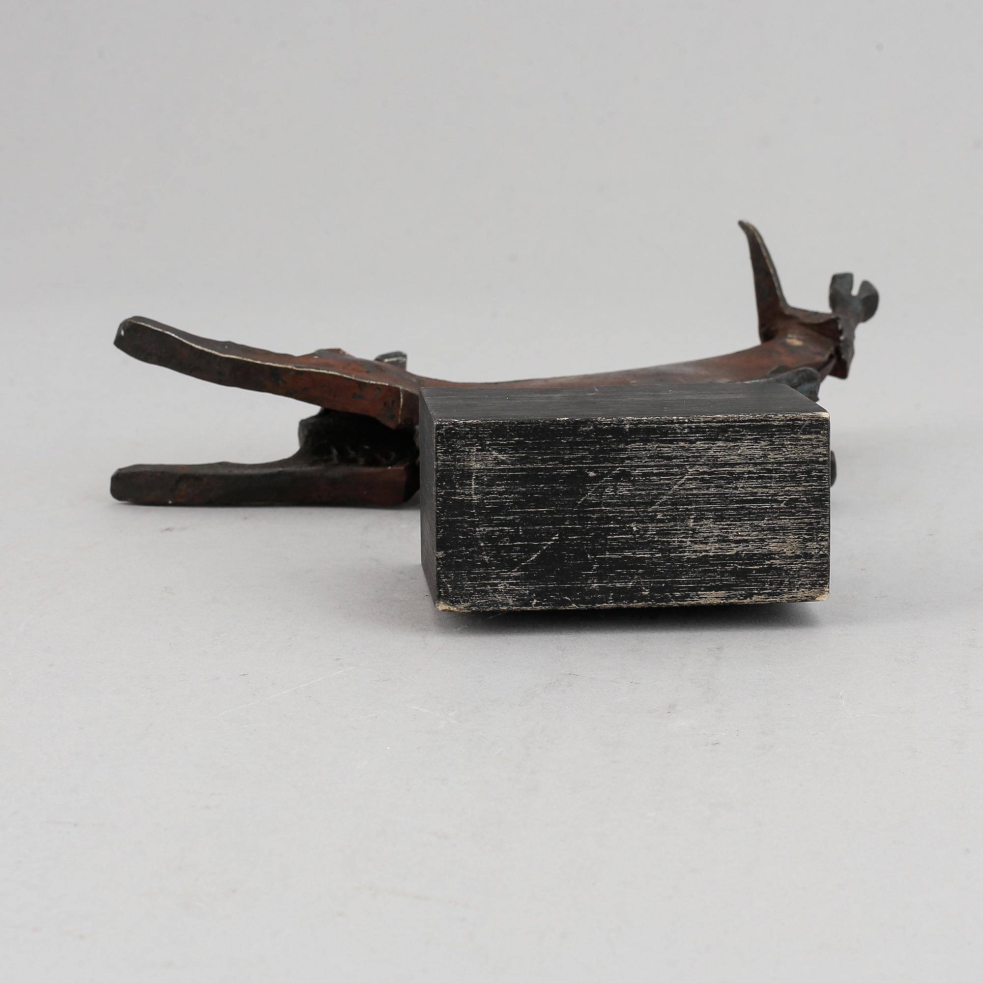 Lars Larsson, sculpture, iron, signed.