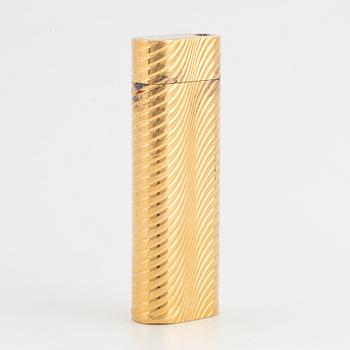 Cartier lighter ,with case 18K gold, Elon Arenhill.