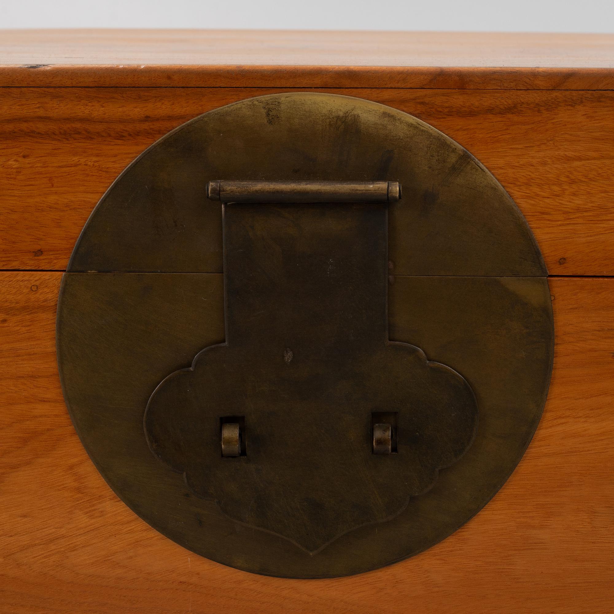 A Chinese camphor coffer/chest, 20th century.