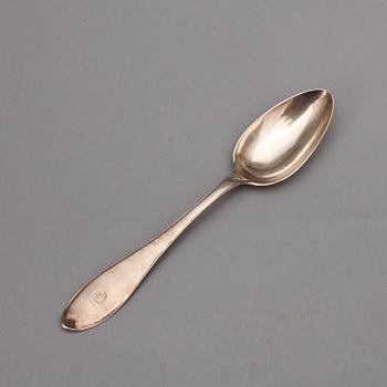 SKEDAR, 10 st, Anders Riseen, Göteborg, 1800. Vikt ca 580g.