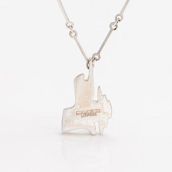 A sterling silver neckalce. Lapponia 1982.