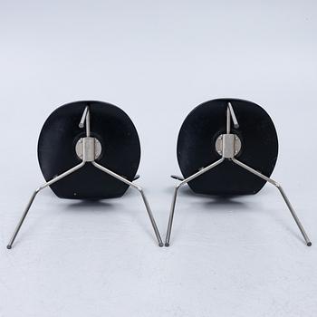 Arne Jacobsen, Stolar, 4 st, "Myran", Fritz Hansen, Danmark 1950/60-tal.