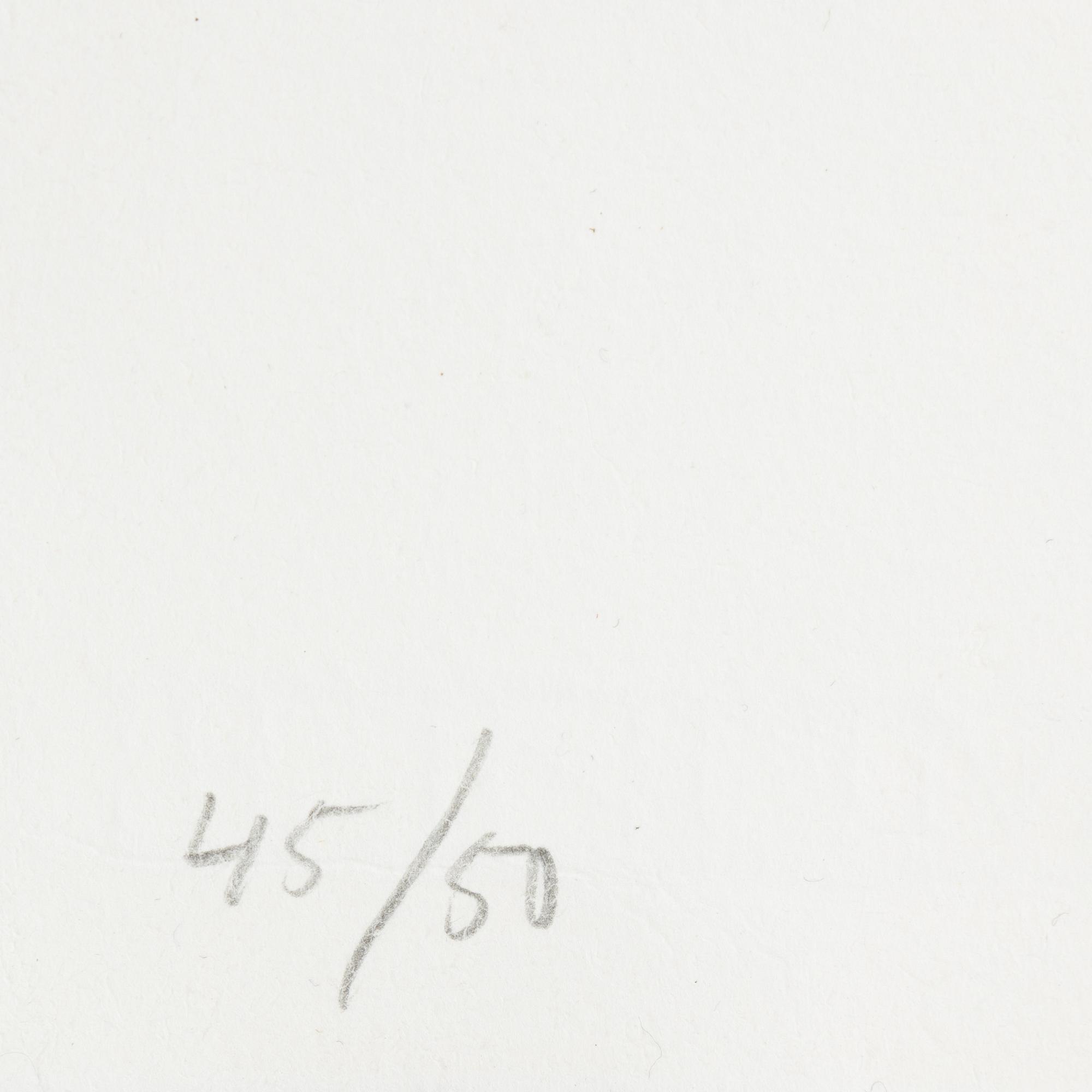 Jan Håfström, etching in colours, 2020, signerad 45/50.