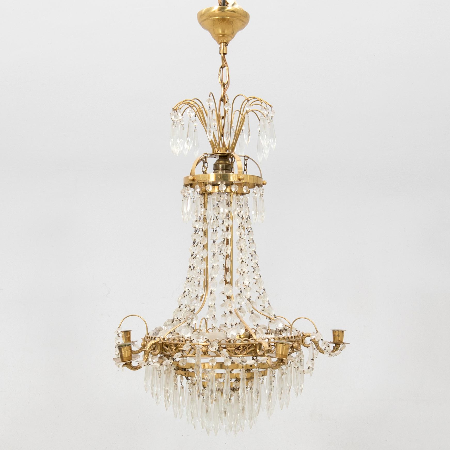 Chandelier Gustavian style mid/late 20th century.