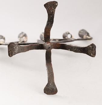 KANDELABER, smide, 1700-/1800-tal.