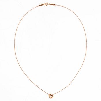 Tiffany & Co, Elsa Peretti, kaulakoru, "Open Heart", 18K ruusukultaa.