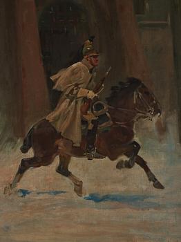 Jerzy Kossak, Napoleon outside Moscow.