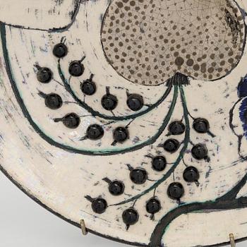 Birger Kaipiainen, dekorationsfat, stengods signerad Kaipiainen.