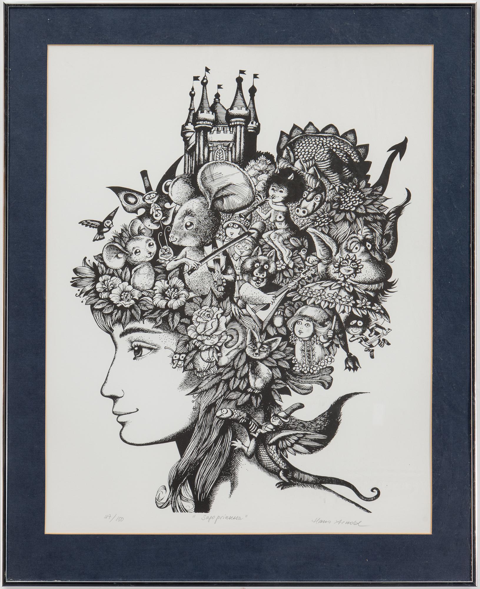 HANS ARNOLD, a litograph, signed and numbered 47/150.
