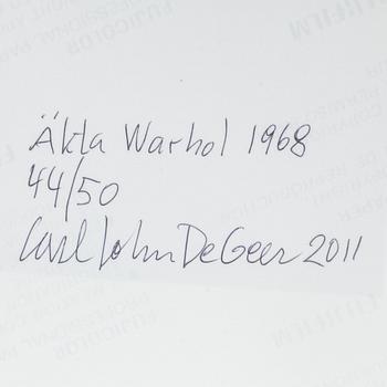 CARL JOHAN DE GEER, fotografi, signerat Carl Johan De Geer, daterat 2011 och numrerat 44/50 à tergo.