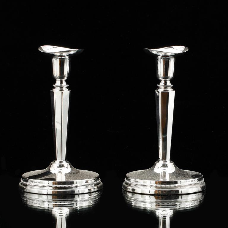 LJUSSTAKAR, silver, MGAB, Uppsala, 1957.