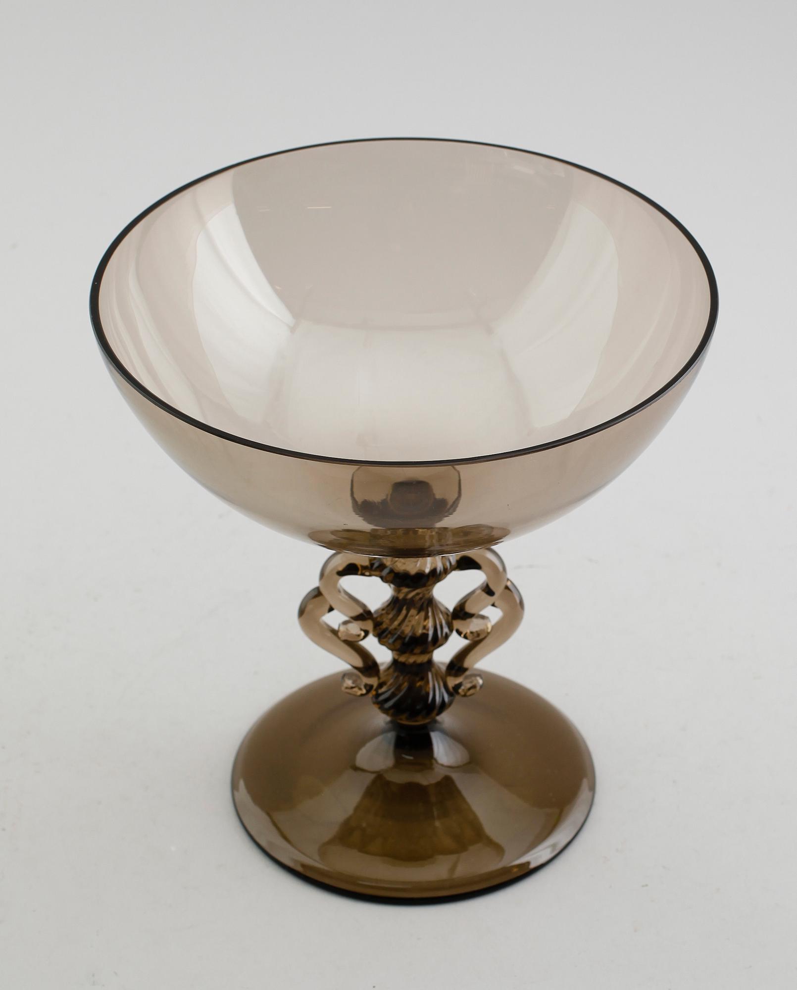 SKÅL PÅ FOT, glas, "Vingarna", Simon Gate, Sandvik, omkring, 1920.