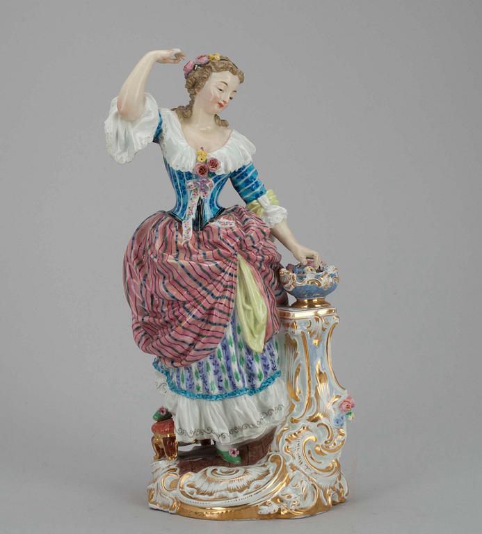 FIGURIN, porslin, 1800-tal.