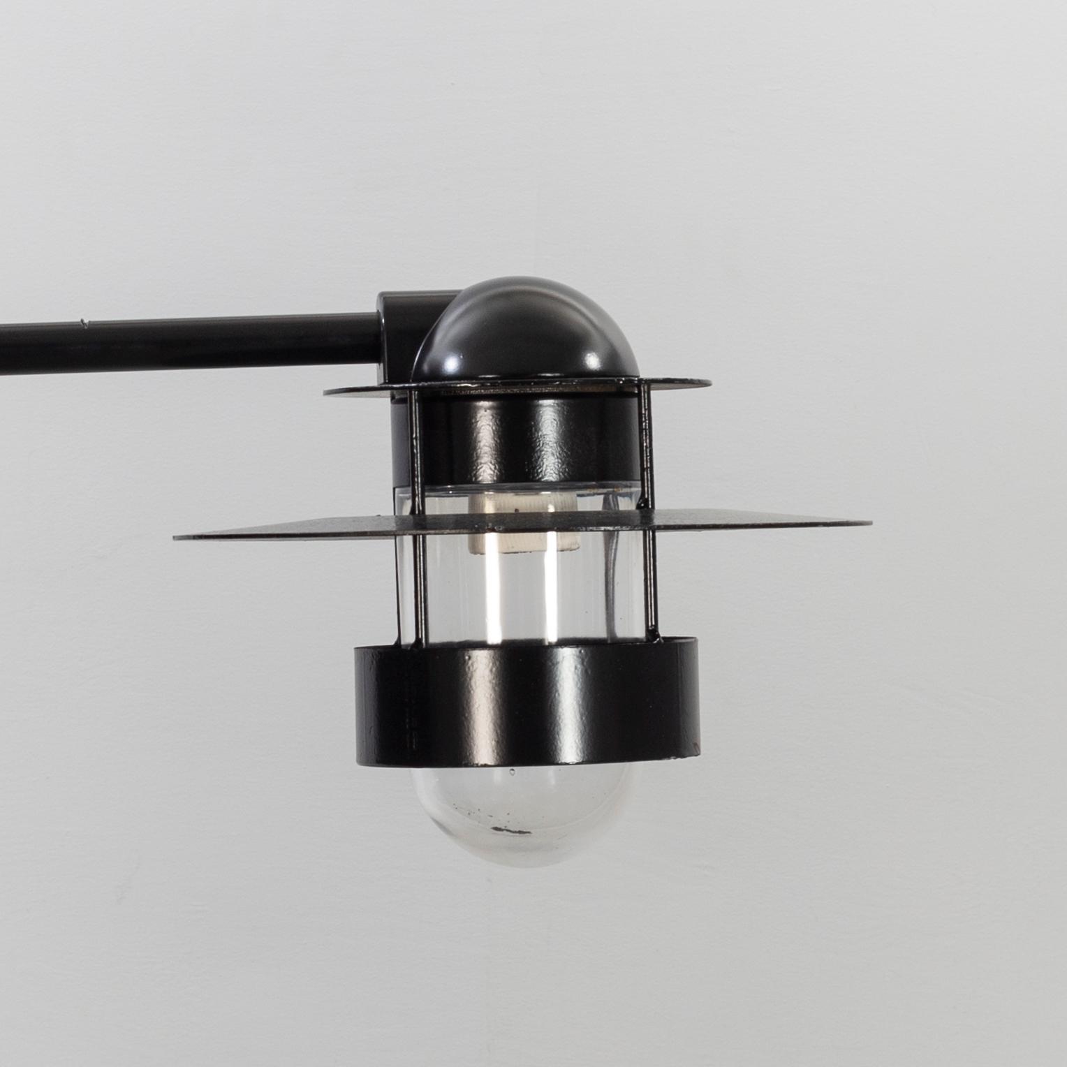 JENS MØLLER-JENSEN, three wall lamps for out doors, "Albertslund", Louis Poulsen.