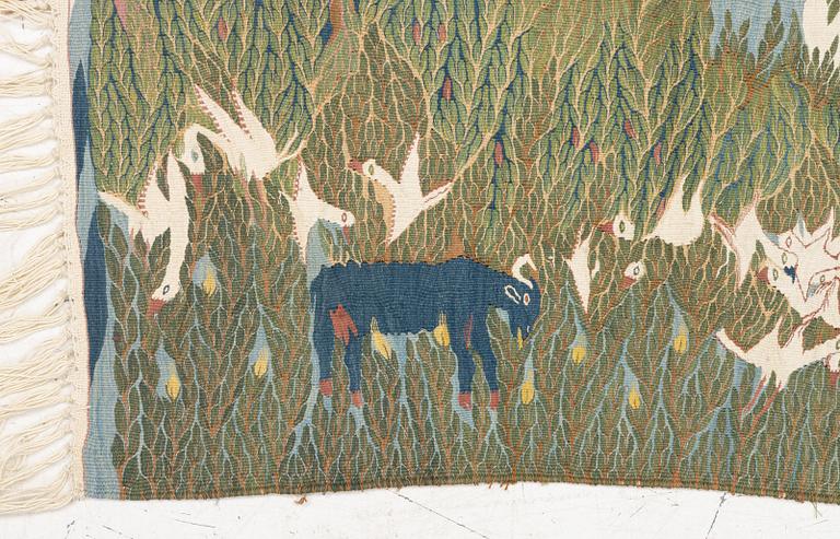 Ramses Wissa Wassef, Vävnad, gobelängteknik, Harania, Egypten, ca 64 x 42 cm.