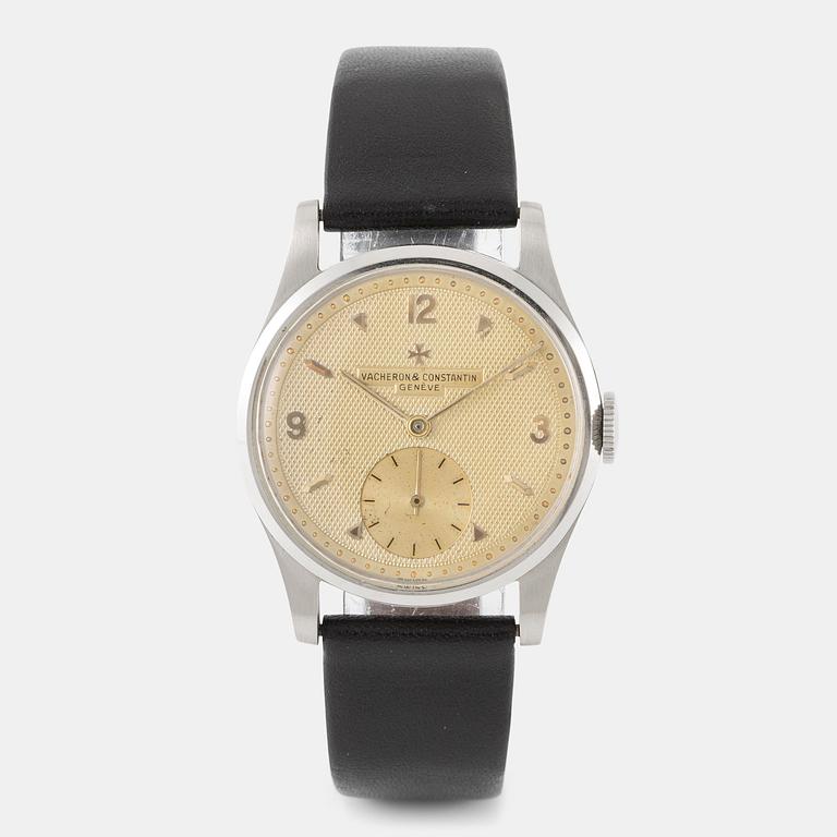 Vacheron & Constantin, "Guilloché Dial", "Steel Case", ca 1950.
