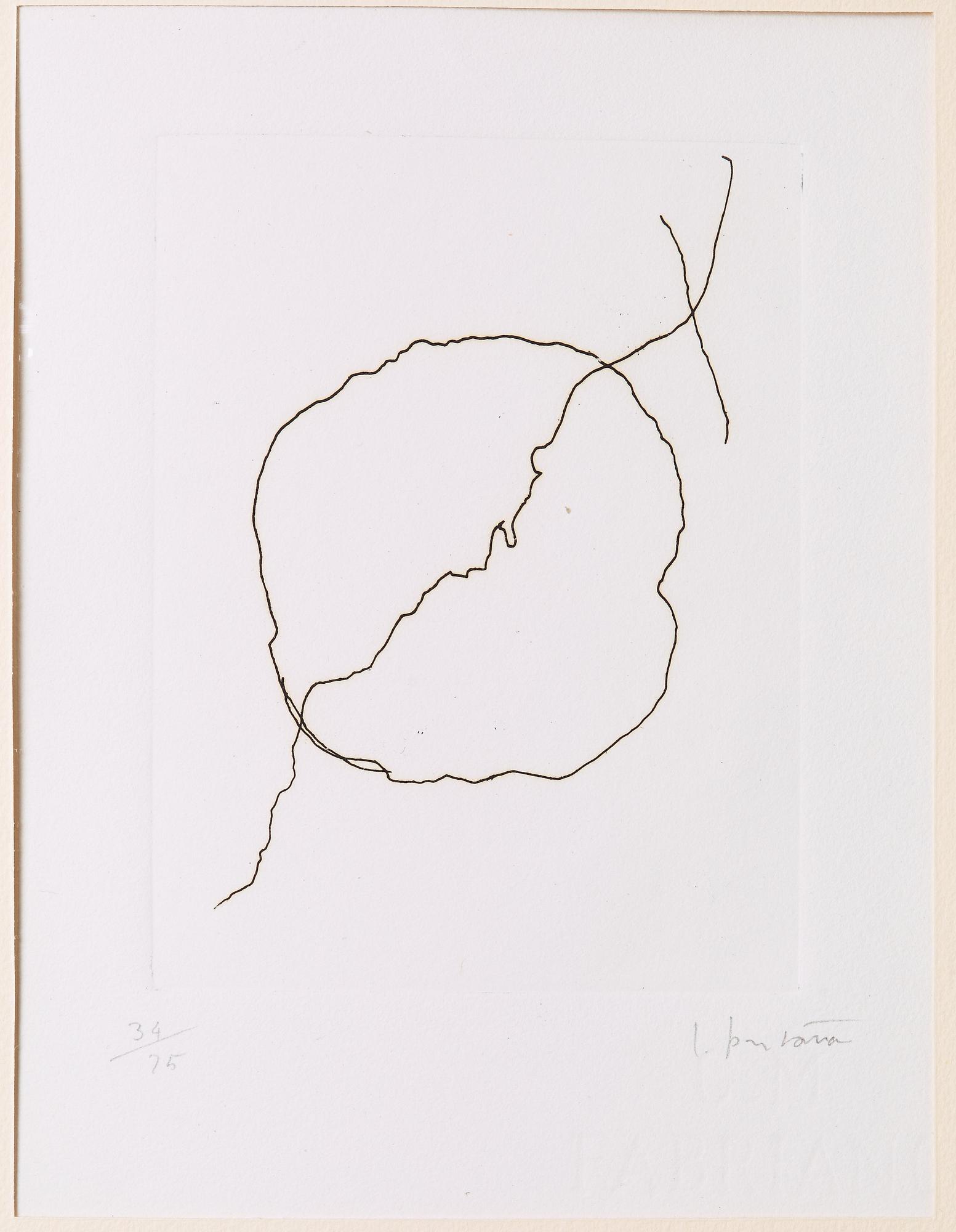 Lucio Fontana, LUCIO FONTANA, "Dix eaux-fortes. L'Épée dans l'eau" (Alain Jouffroy), ur serien: "Antologia internazionale dell'incision.