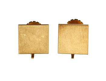 556. Wiwen Nilsson, A Wiwen Nilsson pair of gold earrings, Lund 1956.