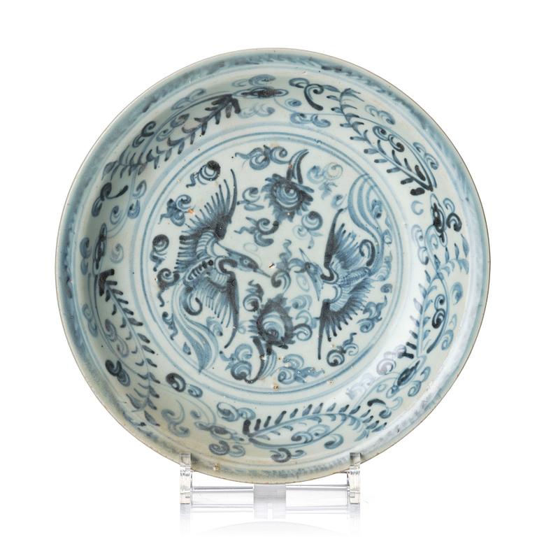 Fat, porslin. Annamesiskt, 1500-/1600-tal.