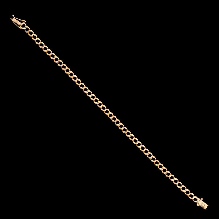 ARMBAND, 18 k guld. Vikt 6 g.