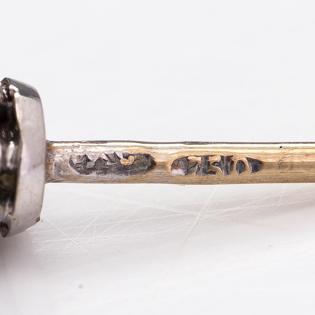 A pair of 18K white gold earrings with diamonds ca. 0.50 ct in total.