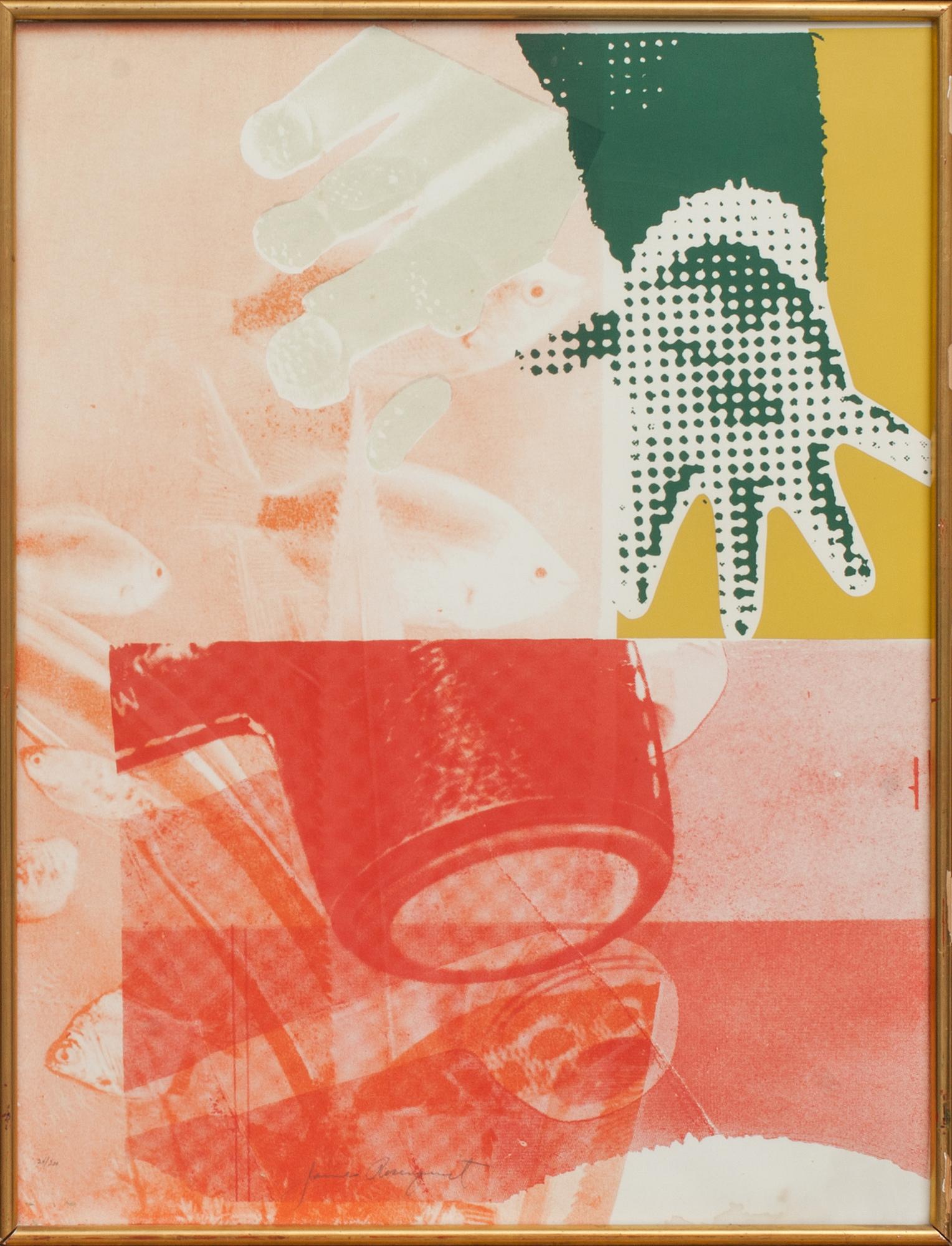 JAMES ROSENQUIST, färgserigrafi, signerad och numrerad 24/200.