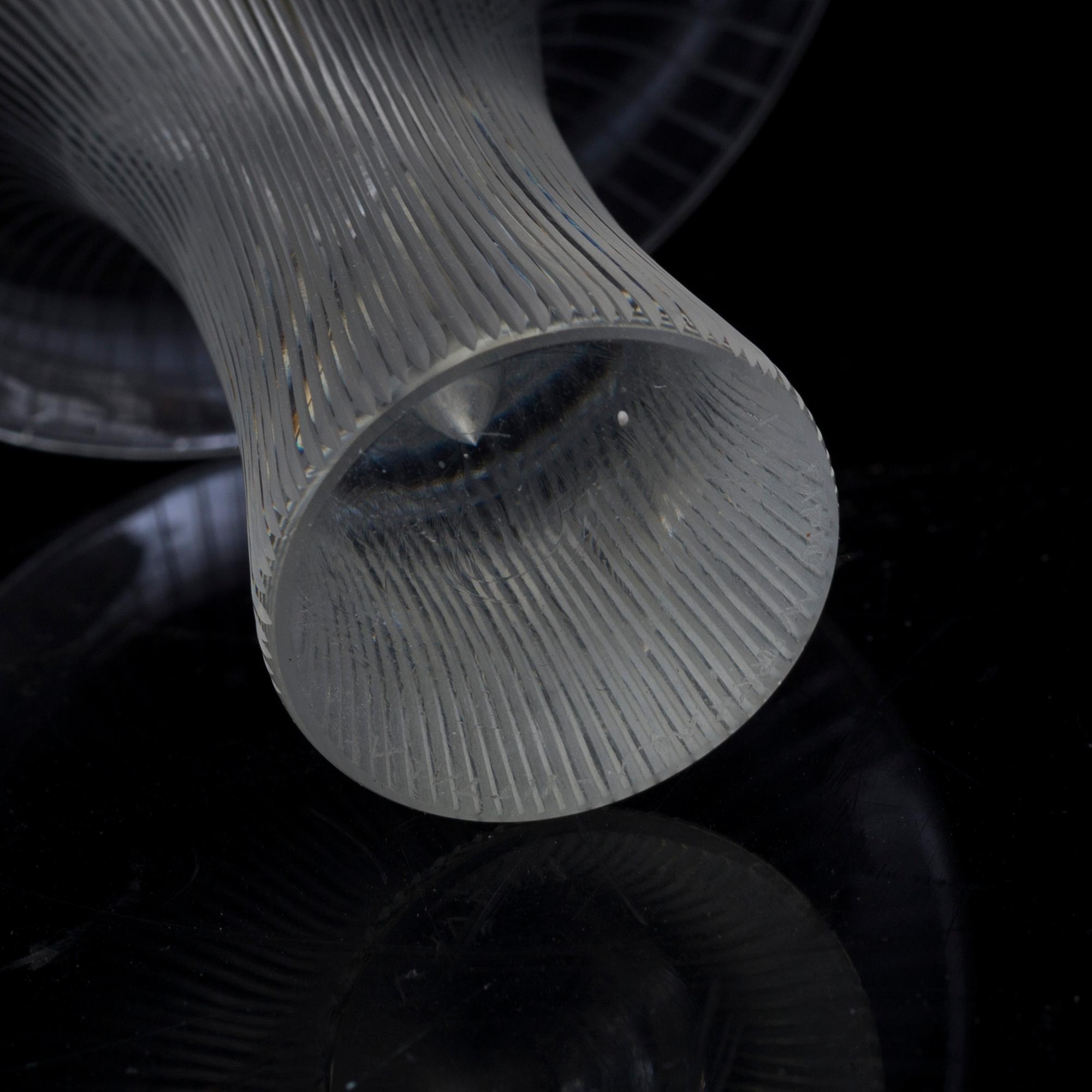 TAPIO WIRKKALA, a 'Kantarell' glass vase and a bowl, signed, Iittala, Finland, second half of the 20th Century.