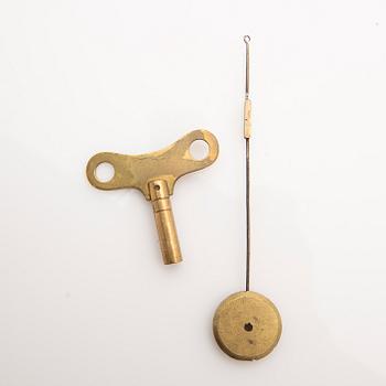 Table pendulum clock, by Johan Erik Callerström, clockmaker from 1817 in Stockholm, Empire, 19th century.