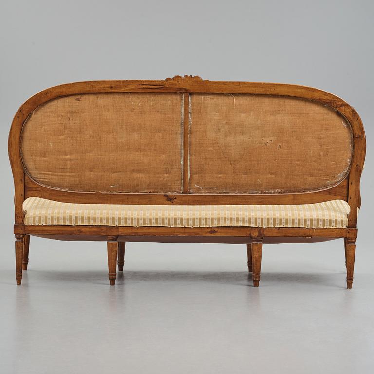 A Gustavian sofa, Stockholm, second part of the 18th century.