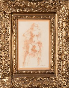 MATTI HAUPT, blandteknik på papper, signerad.