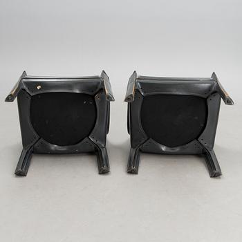 A pair late 20th century '414 Cab' chairs by Cassina, Italy.