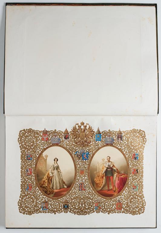 The Magnificent  Coronation Album of Emperor Alexander II and Empress Maria Aleksandrovna 1856.