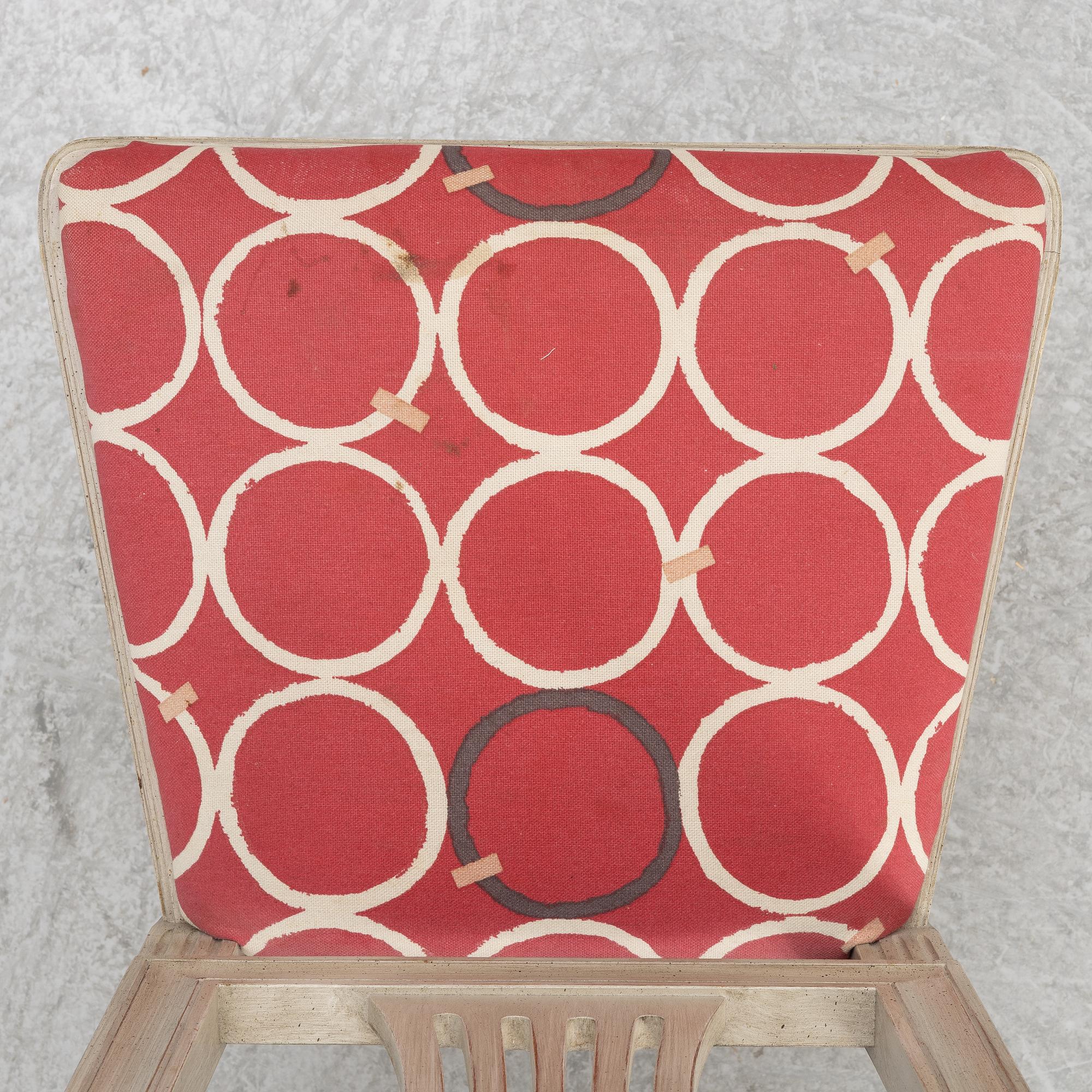 Matbord med 6 stolar, gustaviansk stil, K.A Roos,  Helsingborg, 1900-talets andra hälft.