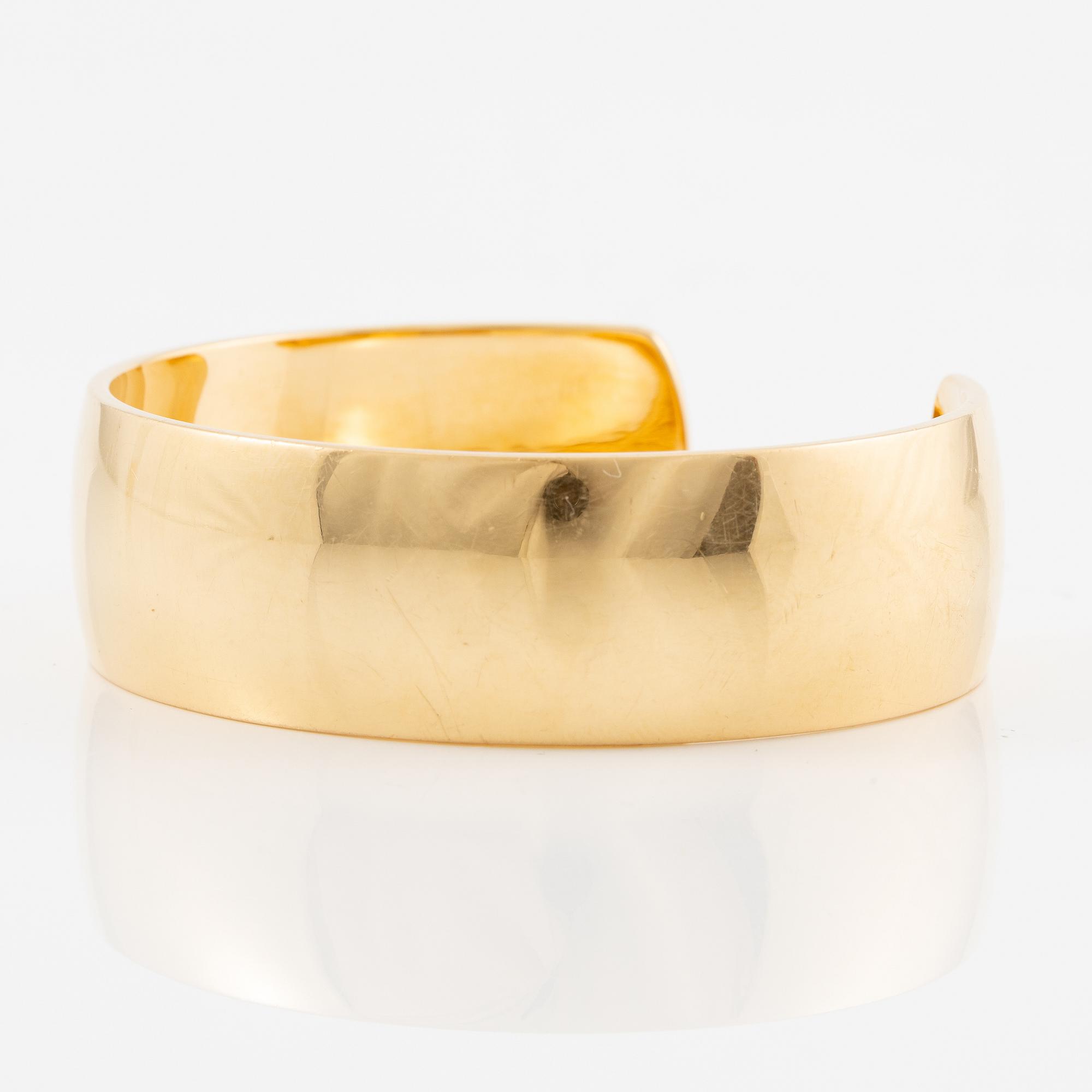 Sigurd Persson, a bangle, 18K gold, Stockholm 1973.