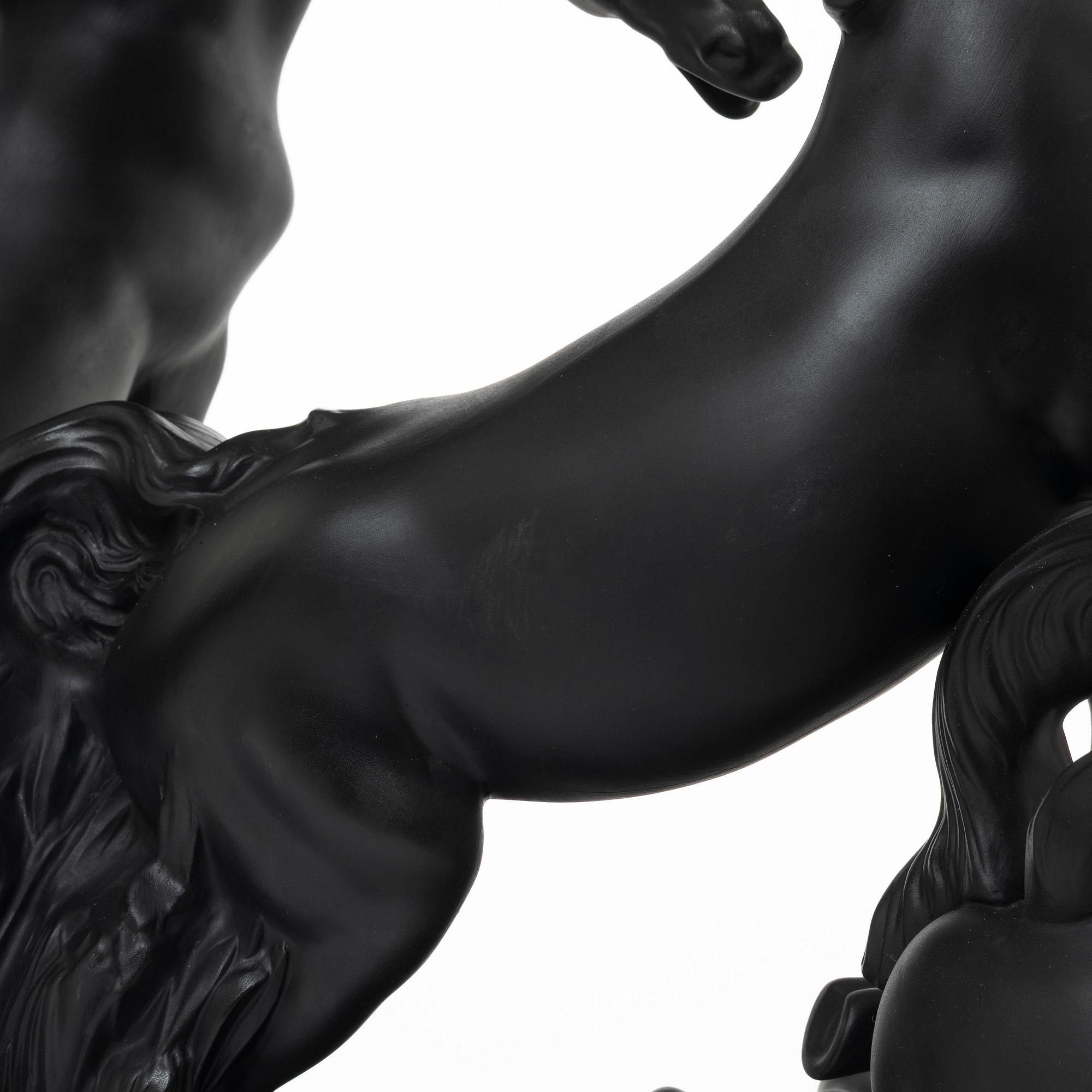 Fulgencio García, figurin, "Horses' group (black)", Lladró, Spanien.