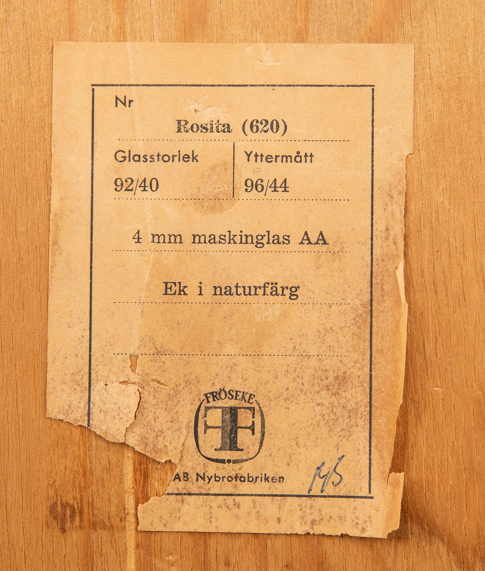 Mirror "Rosita" by Fröseke AB Nybrofabriken, mid-20th century.
