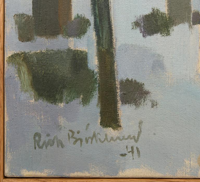 RICHARD BJÖRKLUND, olja på duk, signerad och daterad -41.