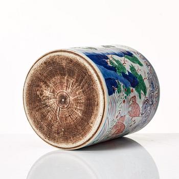 Penselvas, porslin. Transition, 1600-tal.