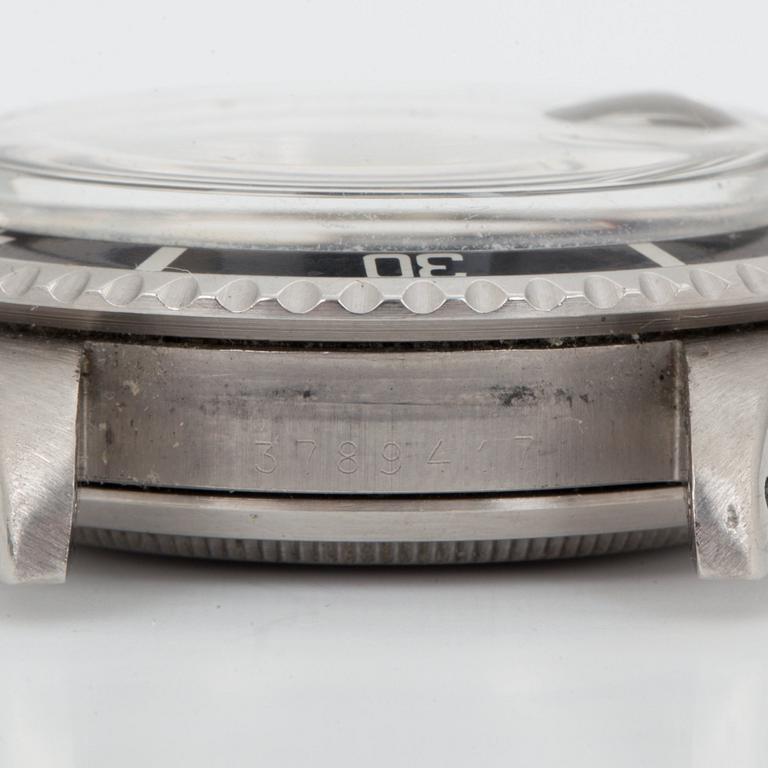 ROLEX, Oyster Perpetual Date, Submariner (660ft=200m, SWISS-T, Mark VI), Chronometer, "Red", wristwatch, 40 mm.