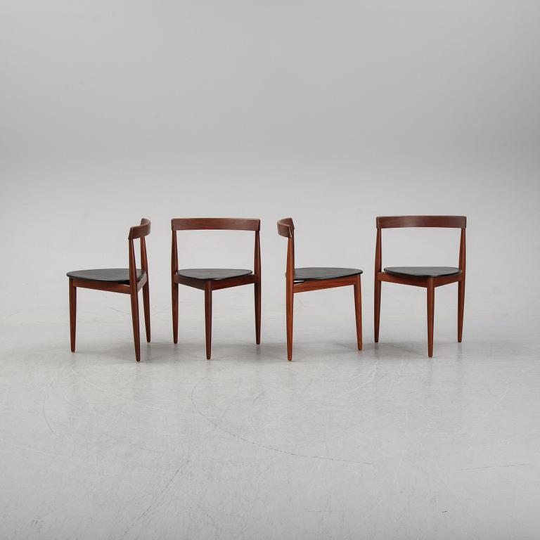 Hans Olsen, matbord och stolar, 4st, Frem Røjle, Danmark, 1950-tal.