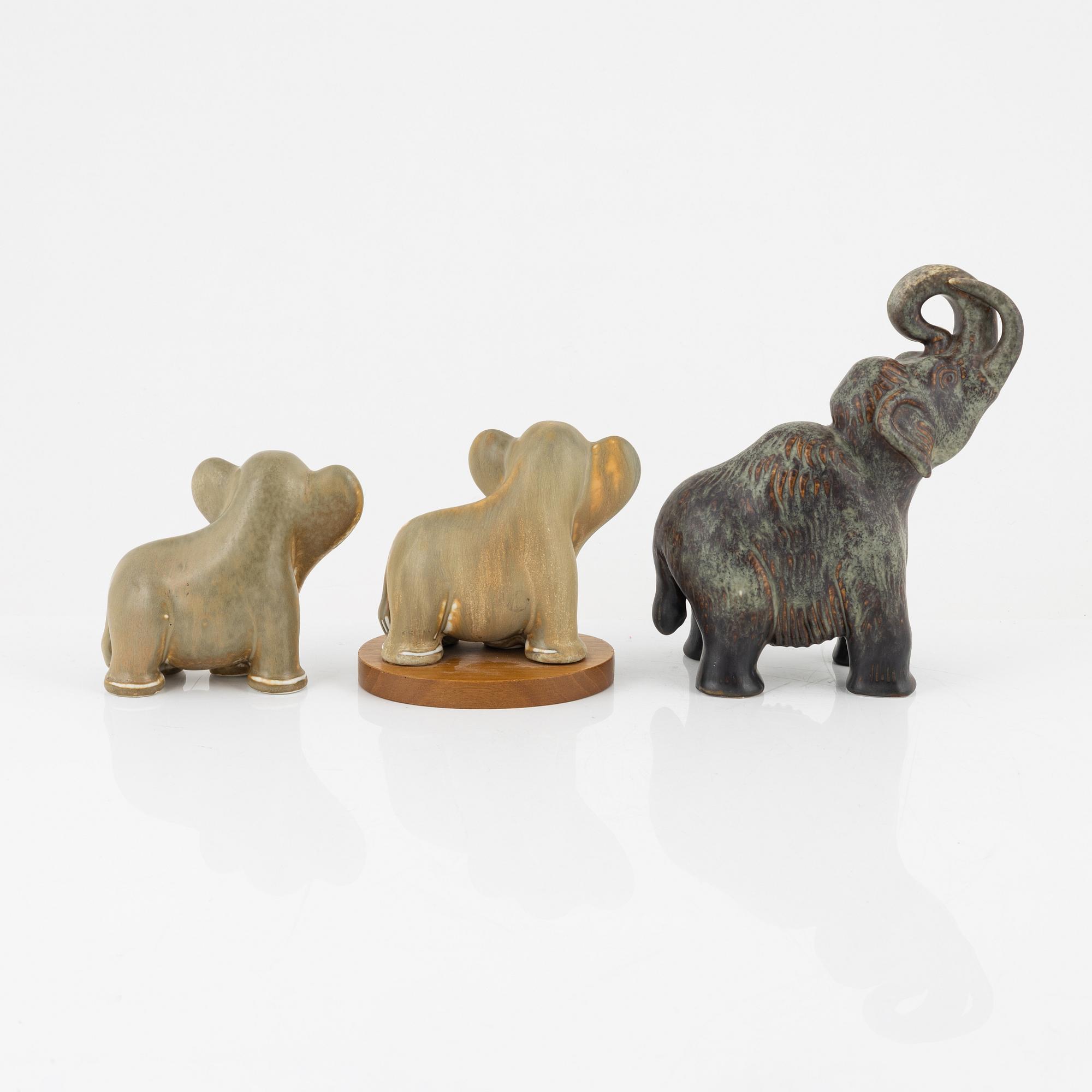 Gunnar Nylund, a group of three stoneware figurines, Rörstrand.